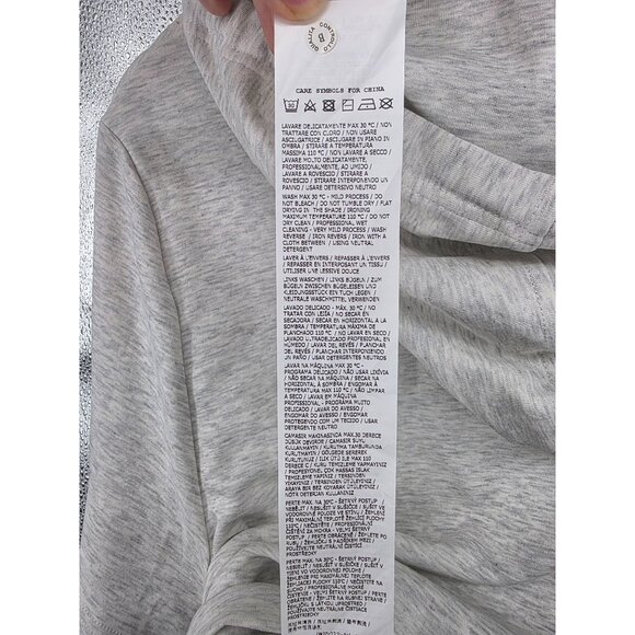 Max Mara Leisure Milford Short Sleeve Hoodie In Light Gray Medium NEW - Picture 9 of 11